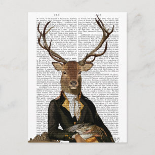 Carte Postale Portrait de cerfs