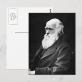Carte Postale Portrait de Charles Darwin (Devant / Derrière)