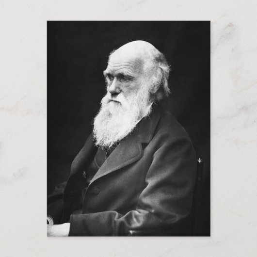 Carte Postale Portrait de Charles Darwin (Devant)