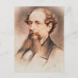 Carte Postale Portrait de Charles Dickens, 1869