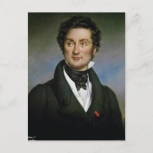 Carte Postale Portrait de Charles Nodier 1824