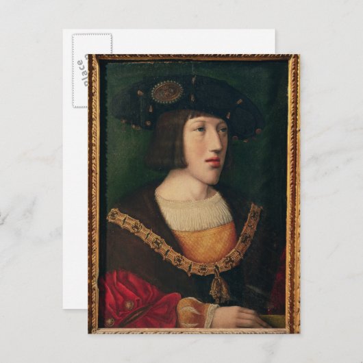 Carte Postale Portrait de Charles V (Devant / Derrière)