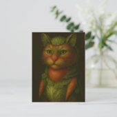 Carte Postale Portrait de chat Renaissance (Debout devant)