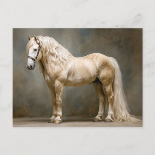 Carte Postale Portrait de cheval Palomino