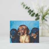 Carte Postale Portrait de chien (Debout devant)