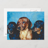 Carte Postale Portrait de chien (Devant / Derrière)