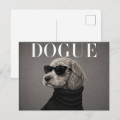 Carte Postale Portrait de chien Cockapoo de luxe (Devant / Derrière)