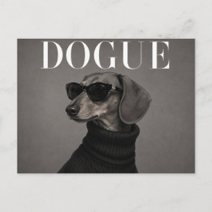 Carte Postale Portrait de chien dachshund de luxe