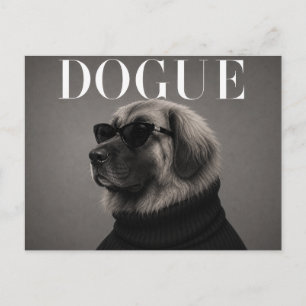 Carte Postale Portrait de chien de luxe Leonberger Fashion