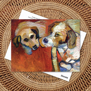Carte Postale Portrait de Chiens Suzanne Valadon