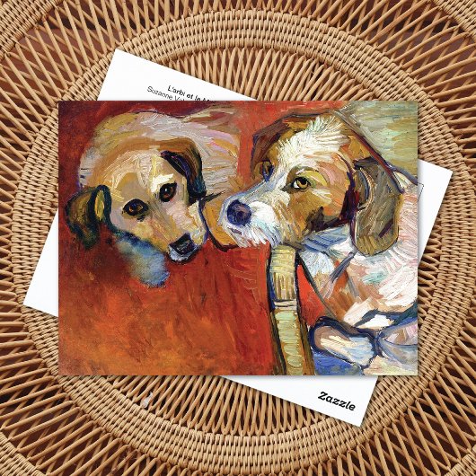 Carte Postale Portrait de Chiens Suzanne Valadon