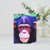 Carte Postale Portrait de Chimpanzé (Debout devant)