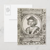 Carte Postale Portrait de Christophe Colomb (Devant / Derrière)