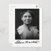 Carte Postale Portrait de Clara Barton (Devant / Derrière)