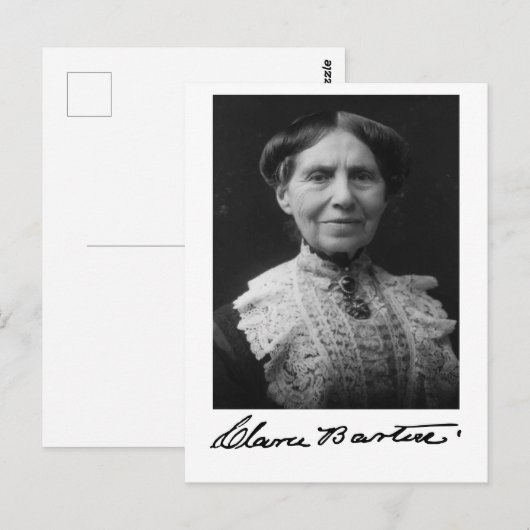 Carte Postale Portrait de Clara Barton (Devant / Derrière)