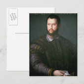 Carte Postale Portrait de Cosimo I de'Medici, XVIe siècle (Devant / Derrière)
