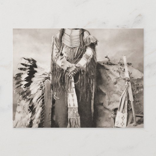 Carte Postale Portrait de Crazy Horse (Devant)