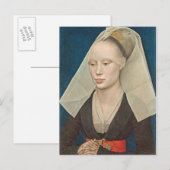 Carte Postale Portrait de Dame, v.1460 (huile sur panneau) (Devant / Derrière)
