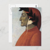 Carte Postale Portrait de Dante (Devant / Derrière)