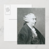 Carte Postale Portrait de David Hume (Devant / Derrière)