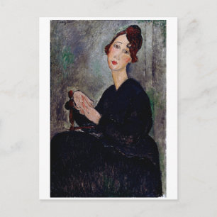 Carte Postale Portrait de Dedie, Modigliani
