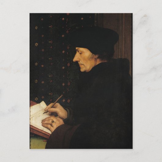 Carte Postale Portrait de Desiderius Erasmus (Devant)