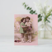 Carte Postale Portrait de deux jeunes filles françaises (Debout devant)