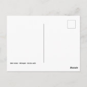 Carte Postale Portrait de dinde mâle (Dos)