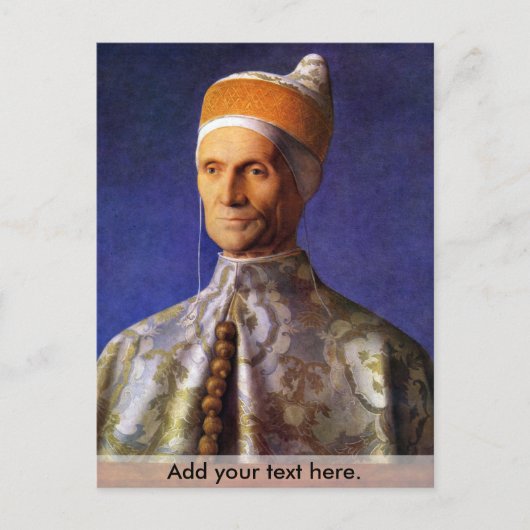 Carte Postale Portrait de Dogen Leonardo Loredan par Bellini (Devant)