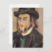 Carte Postale Portrait de Erik Satie c.1892 (Devant / Derrière)