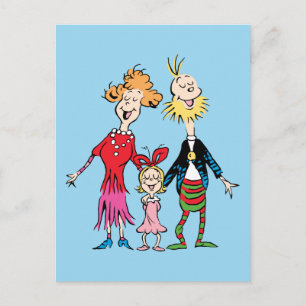 Carte Postale Portrait de famille de Cindy Lou Who