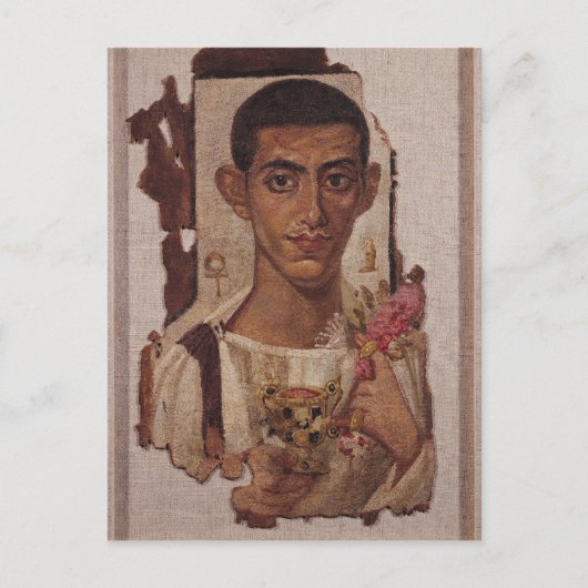 Carte Postale Portrait de Fayum d'Ammonius, d'Antinoe (Devant)