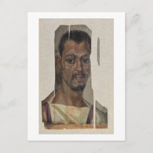 Carte Postale Portrait de Fayum (encaustic wax on wood)