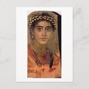 Carte Postale Portrait de femme, de Fayoum, romano-égyptien,