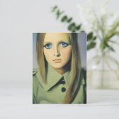 Carte Postale Portrait de femme vintage (Debout devant)