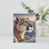 Carte Postale Portrait de fermeture d'un Cougar (Debout devant)