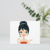 Carte Postale portrait de fille (Debout devant)