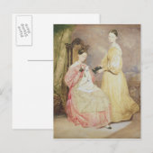 Carte Postale Portrait de Florence Nightingale et elle (Devant / Derrière)