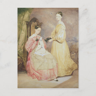 Carte Postale Portrait de Florence Nightingale et elle