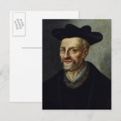Carte Postale Portrait de François Rabelais (Devant / Derrière)