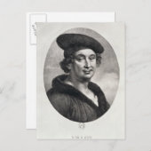 Carte Postale Portrait de Francois Villon (Devant / Derrière)