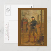 Carte Postale Portrait de Frank Hamilton Cushing par Thomas Eaki (Devant / Derrière)