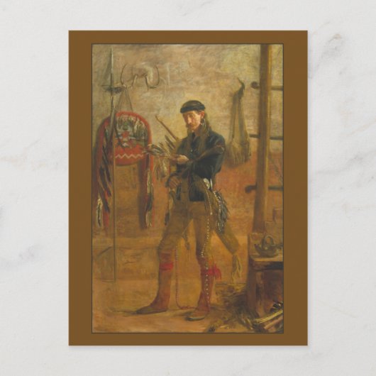 Carte Postale Portrait de Frank Hamilton Cushing par Thomas Eaki (Devant)