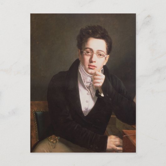 Carte Postale Portrait de Franz Schubert, compositeur autrichien (Devant)