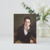 Carte Postale Portrait de Franz Schubert, compositeur autrichien (Debout devant)