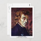 Carte Postale Portrait De Frédéric Chopin (Devant / Derrière)