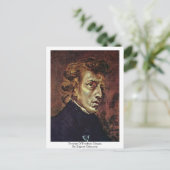 Carte Postale Portrait De Frédéric Chopin Par Eugene Delacroix (Debout devant)