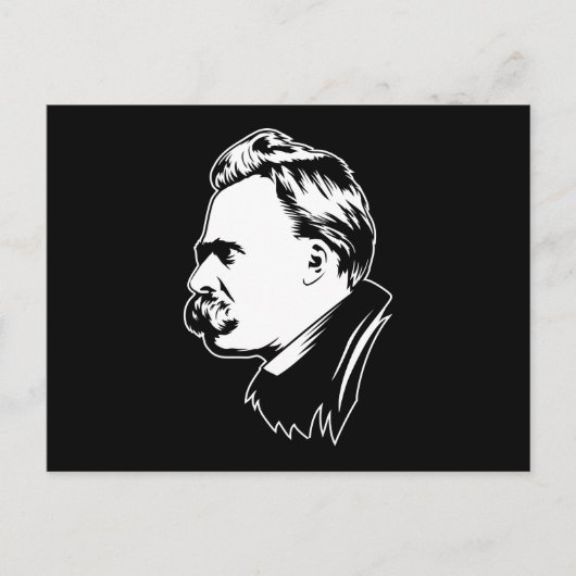 Carte postale portrait de Frederich Nietzsche (Devant)