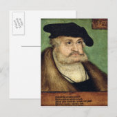 Carte Postale Portrait de Friedrich III Elector de Saxe (Devant / Derrière)