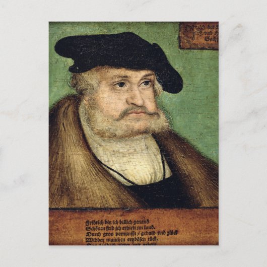Carte Postale Portrait de Friedrich III Elector de Saxe (Devant)